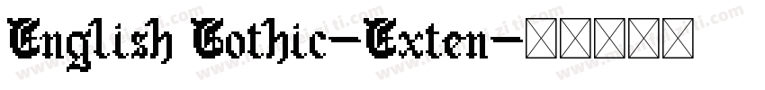 English Gothic-Exten字体转换